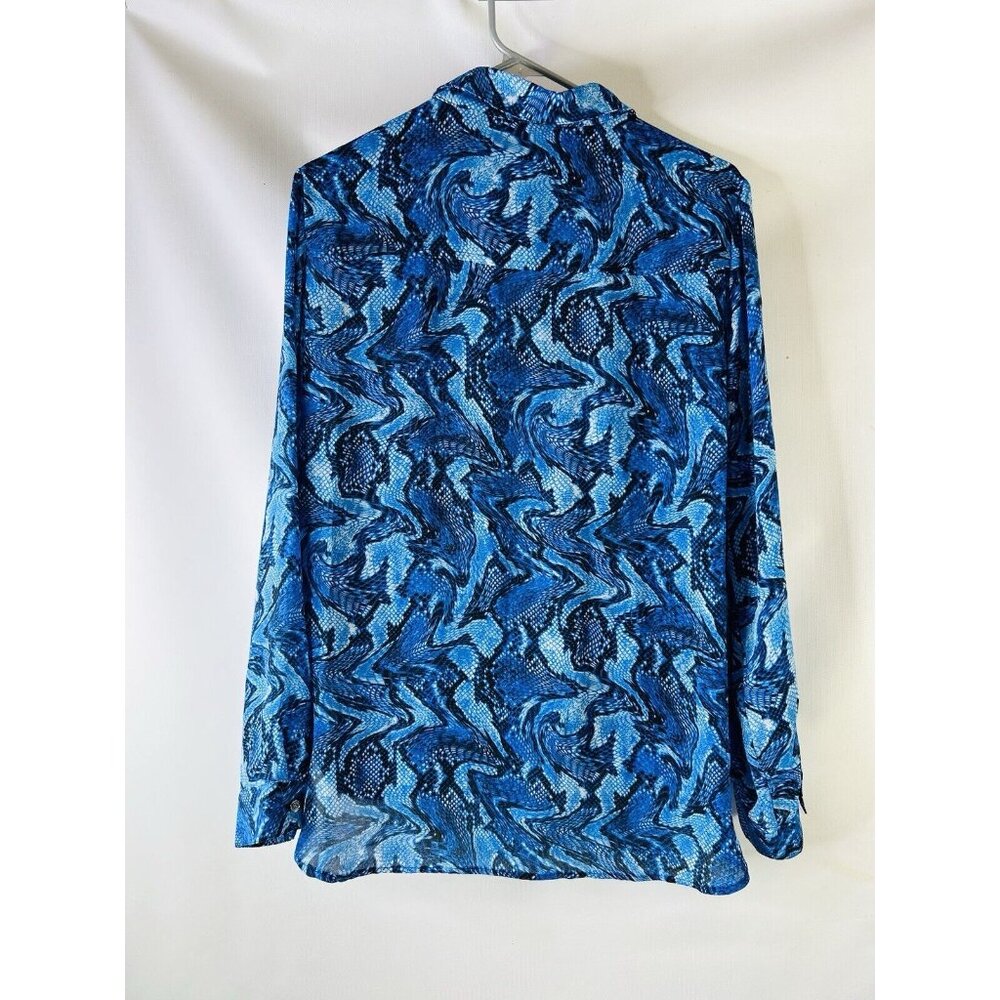 Michael Kors Snake Python Print Collared Faux Wra… - image 7